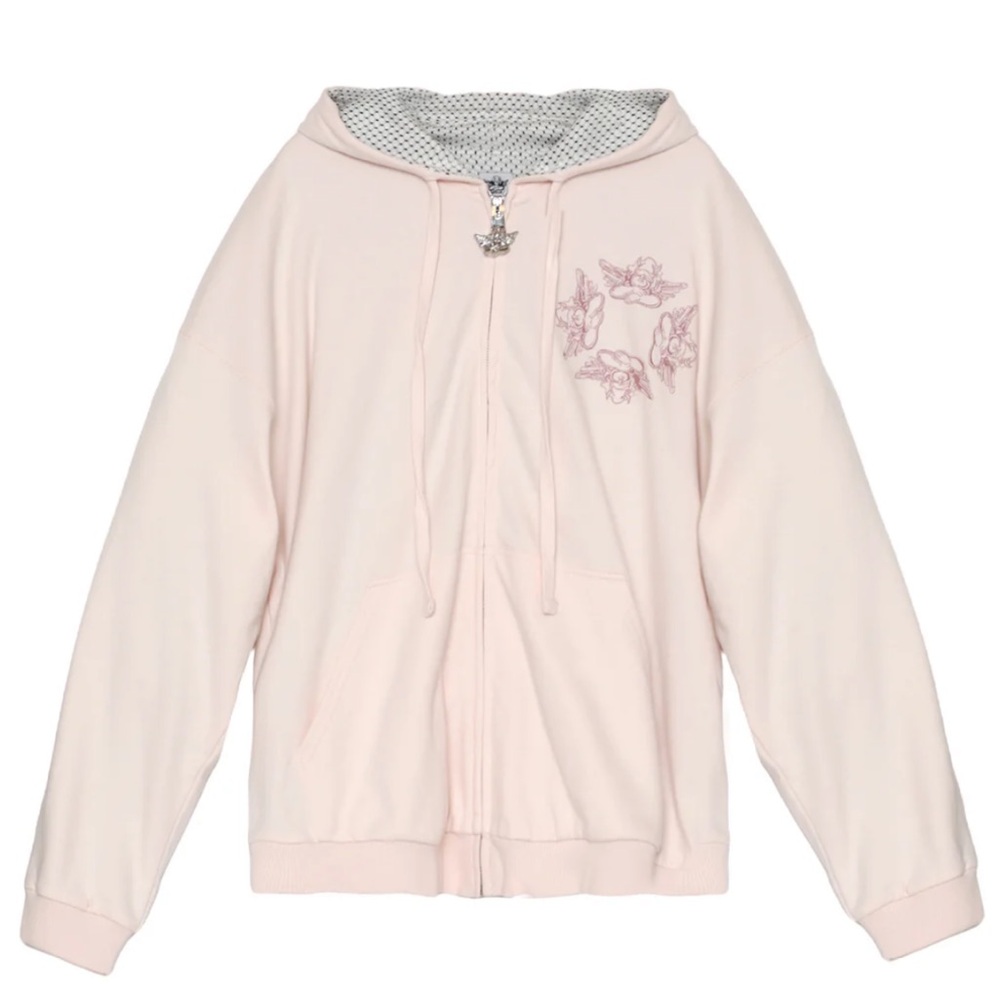 Boys Lie Pink Hoodie with Butterfly Embroidery